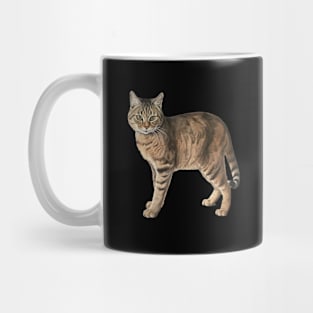 Tiger Cat Art, Love Cats Mug